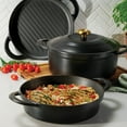 thumbnail image 5 of Tramontina 4-Piece Stackable Enamel Cast Iron Cookware Set (Choose Color), 5 of 14
