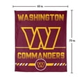 thumbnail image 7 of Logo Brands Washington Commanders 60"x70" Super Plush Blanket, 7 of 7