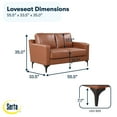 thumbnail image 6 of Serta Fleming Faux Leather Loveseat, 6 of 6