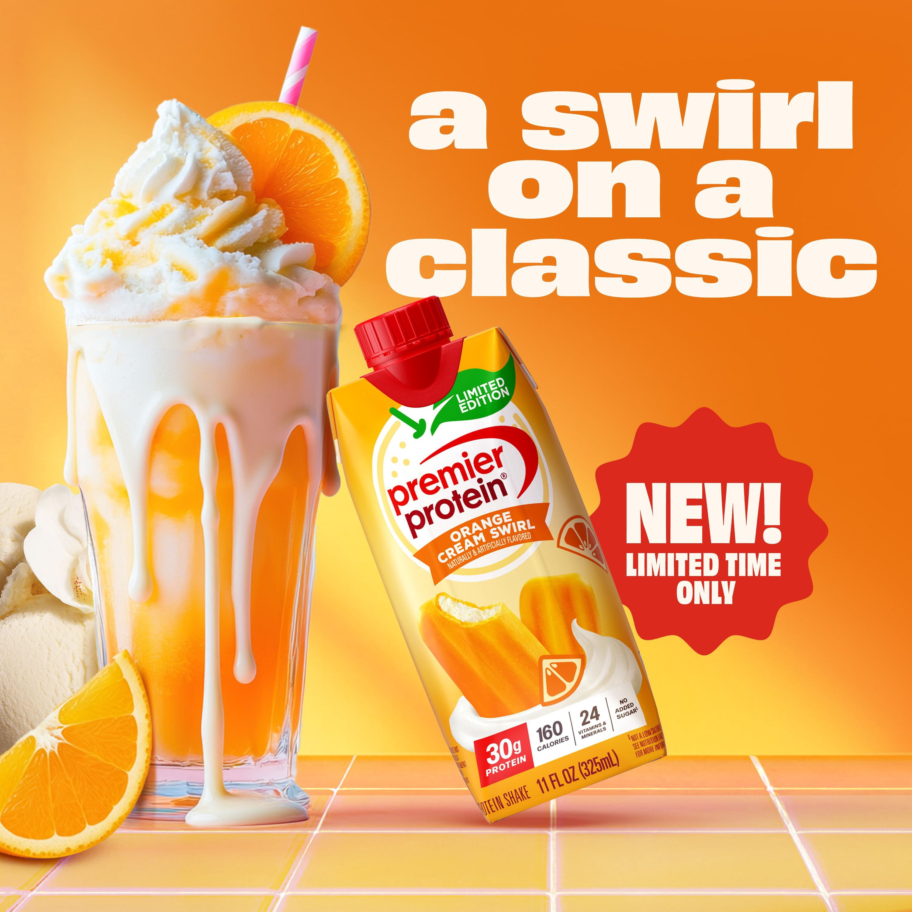 ☆　★orange★様│クリーム&ローション、イオ-ヌソープ、エマルジョン Premier Protein High Protein Shake, Orange Cream Swirl, 11fl. oz