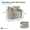 thumbnail image 3 of Lifestyle Solutions Beckett Storage Chair, 3 of 9