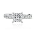 thumbnail image 1 of Lab Created Princess Cut Diamond Ring In 18K Gold, 1 of 9
