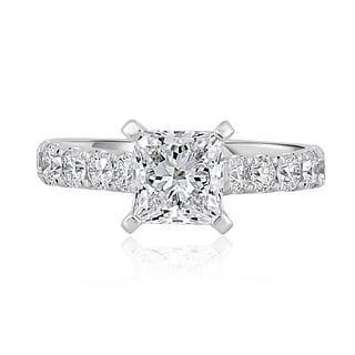 Lab Created Princess Cut Diamond Ring