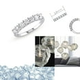 thumbnail image 7 of 0.95 CT. T.W. Round Cut Diamond Semi Eternity Band in 14K Gold, 7 of 7
