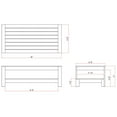 thumbnail image 9 of Member's Mark Newport Teak Sofa Set with Sunbrella Fabric, 4pc, 9 of 9