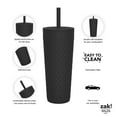 thumbnail image 4 of Zak Designs Cora 24 oz. Insulated Tumbler with Straw, 2 Pack (Assorted Colors), 4 of 6