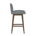 thumbnail image 8 of HH2 Home Upholstered Key Back Wood Adjustable Height Swivel Bar Stool, 8 of 19