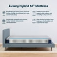 thumbnail image 2 of Serta 12" Medium Hybrid Mattress, 2 of 9