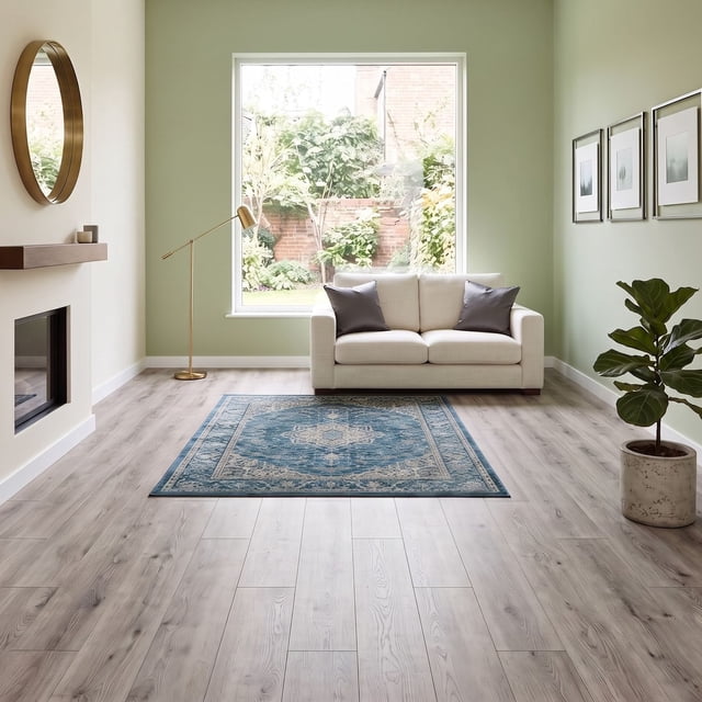 Select Surfaces Pearl Gray Waterproof AC4 Laminate Flooring 10 mm Thick 6.22 in. W x 47.60 in. L (16.45 sq. ft. / carton)