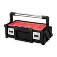 thumbnail image 2 of Keter 18 inch Cantilever Resin Portable Tool Box Organizer, 2 of 18