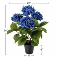 thumbnail image 3 of Artificial 36" Hydrangea Bush in Black Grower's Pot, Assorted Colors, 3 of 3