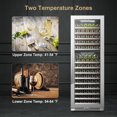 thumbnail image 8 of Lanbo 24 Inch 153 Bottle Wine Cooler Seamless Stainless Steel Door, 8 of 9