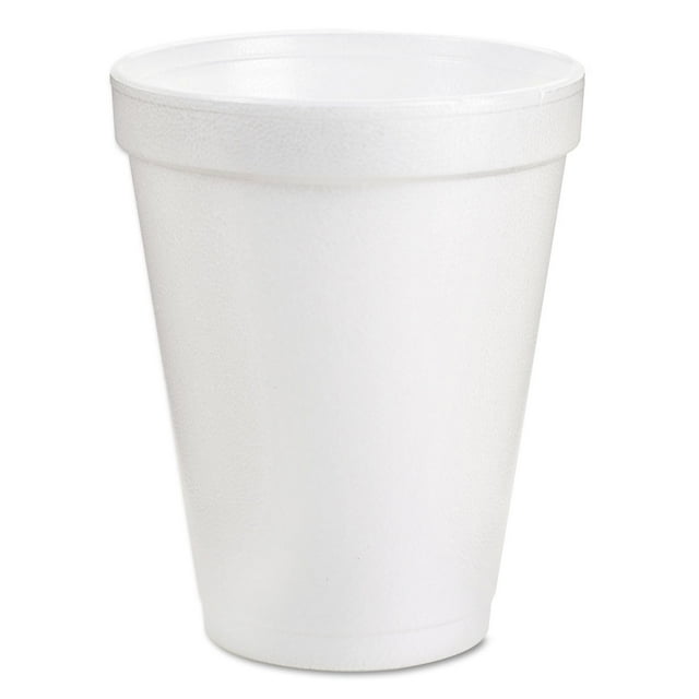 Dart Hot and Cold Beverage White Foam Cups, Choose Size and Count