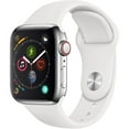 thumbnail image 1 of Apple Watch Series 4 GPS + Cellular 40MM Silver Stainless Steel Case with Stone Sport Band, 1 of 2