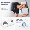 thumbnail image 4 of Imaginarium Ergonomic Memory Foam 2-in-1 Pillow with Cooling Cover, 4 of 8