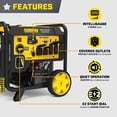 thumbnail image 3 of 10,000/7,750-Watt Electric Start Home Backup Portable Open Frame Inverter Generator with Quiet Technology and CO Shield, 3 of 14
