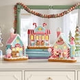 thumbnail image 1 of Member's Mark Pre-Lit Gingerbread Village, Set of 3, 1 of 5