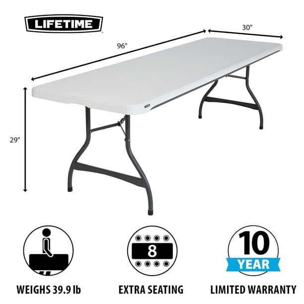Lifetime 8' Commercial Grade Folding Table - Samsclub.com