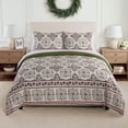 thumbnail image 1 of Member’s Mark 3-Piece Printed Cotton Comforter Set, Assorted Sizes, 1 of 7