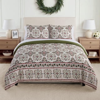 Member’s Mark 3-Piece Printed Cotton Comforter Set, Assorted Sizes