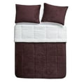 thumbnail image 4 of Swift Home 3-Piece Reversible Faux Fur Sherpa Comforter Set, Assorted Sizes, 4 of 6