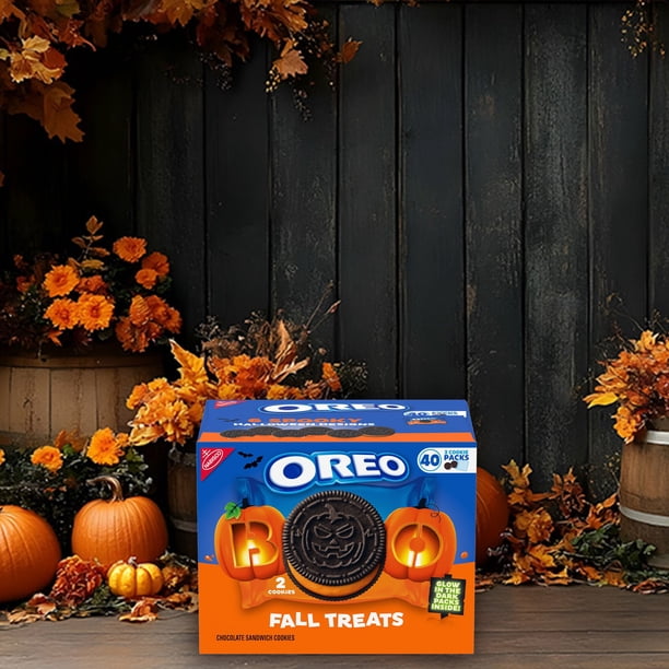 OREO Fall Treats Orange Creme Sandwich Cookies, 1.02 oz., 40 pk