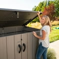 thumbnail image 10 of Lifetime 75 cu. ft. Horizontal Storage Shed, Light Brown, 10 of 17