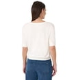 thumbnail image 3 of Sam Edelman Women's Short Sleeve V-Neck Sweater, 3 of 8