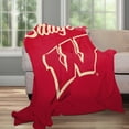 thumbnail image 6 of Logo Brands Wisconsin Badgers Luxe Dreams Throw, 60" x 80", 6 of 6