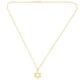 thumbnail image 2 of Star of David Pendant Necklace in 14K Gold, 2 of 4