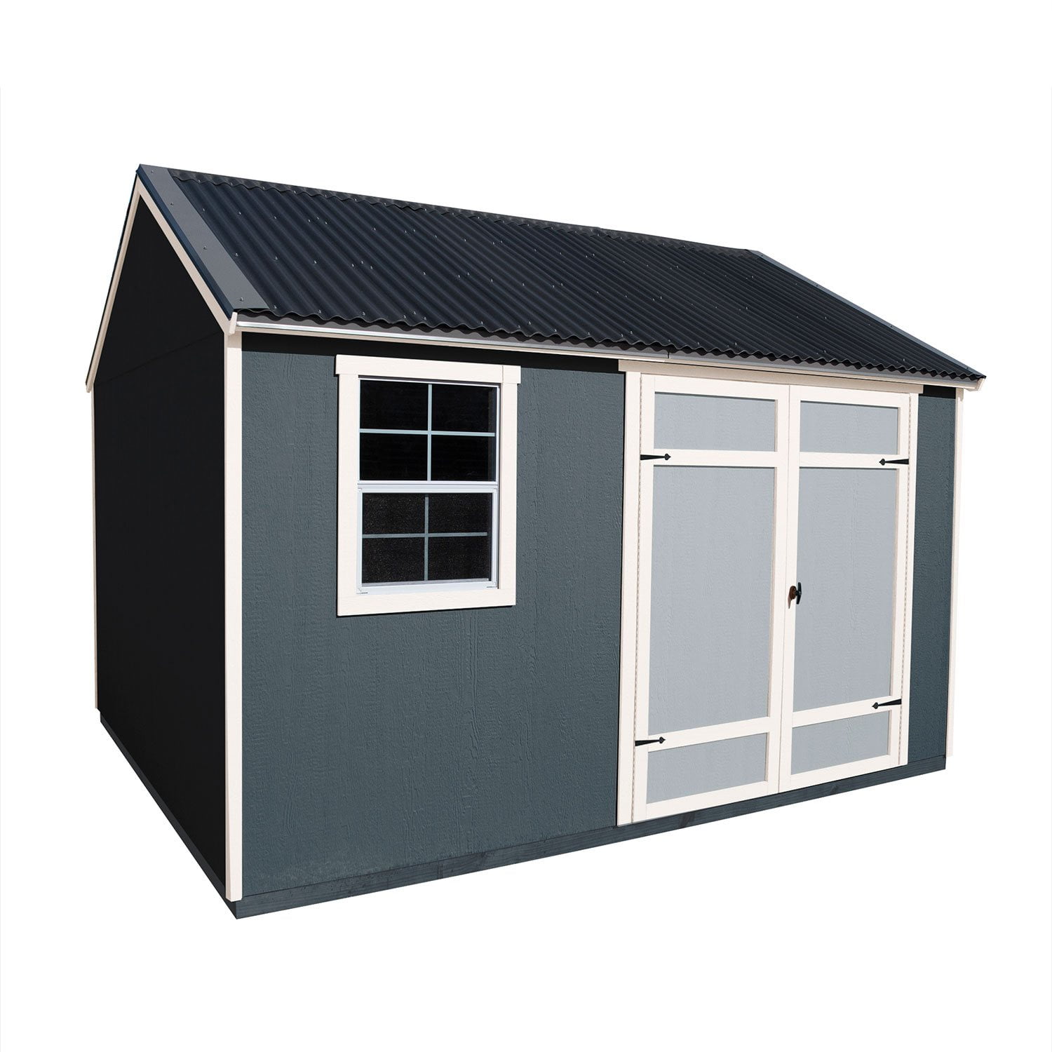 Handy Home Products Sonata 12' x 10' Outdoor Wood Shed, Choose