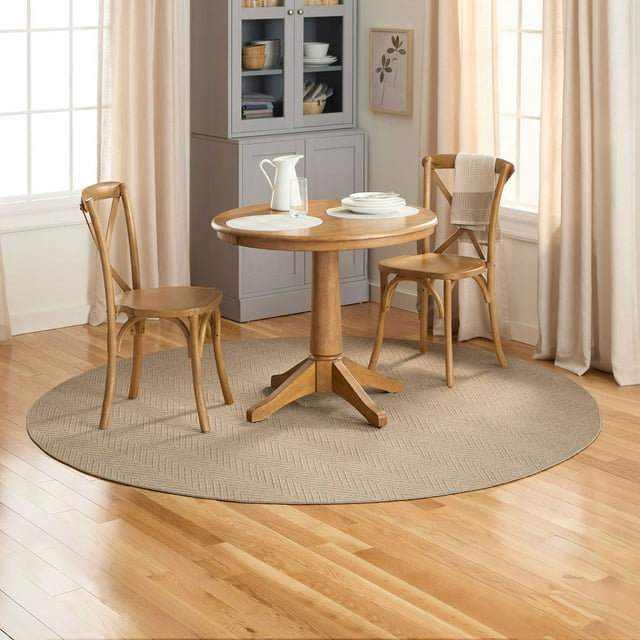 Town & Country Basics Pax Herringbone Textured Machine Washable Area Rug, Assorted Sizes and Colors