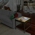 thumbnail image 2 of YouTheFan Kansas Jayhawks Lighted Stadium End Table, 2 of 5