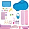 thumbnail image 5 of Barbie Dreamhouse Dollhouse, 2 Pools, 2 Slides, 2 Houses, Elevator & 65+ Accessories, 5 of 6