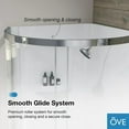 thumbnail image 15 of Breeze 34” x 34” x 77” Corner Shower Kit with Clear Glass, Walls, Base and Hardware, 15 of 21