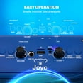 thumbnail image 4 of JOYC Mic Drop Karaoke Machine with 2 Wireless Mics & RGB Lights, Choose Color, 4 of 7