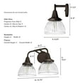thumbnail image 4 of Hunter Cypress Grove Light Sconce Wall Light Fixture, Multiple Sizes, 4 of 8