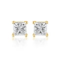 thumbnail image 1 of Lab Created 2.00 CT. T.W. Fancy Cut Diamond Stud Earrings in 18K Gold, 1 of 5