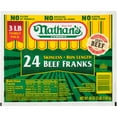 thumbnail image 1 of Nathan's Famous Beef Franks, 24 ct., 1 of 6