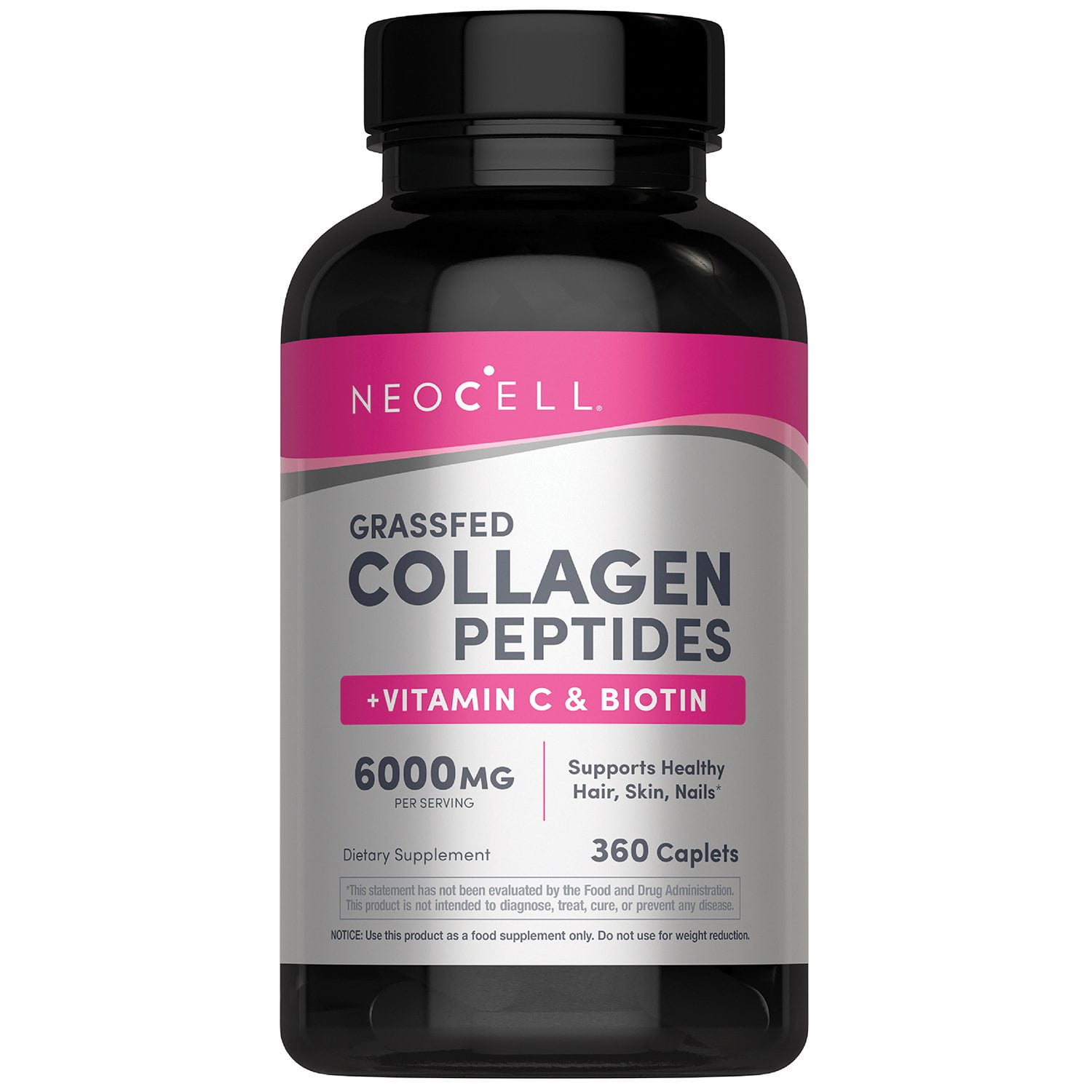 NeoCell Grassfed Collagen Peptides + Vitamin C & Biotin Caplets