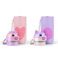 thumbnail image 4 of Ello Ellies 2-Pack 12oz Kids Stainless Steel Vacuum Insulated Water Bottle with Straw & Leak-Proof Lid, 4 of 6
