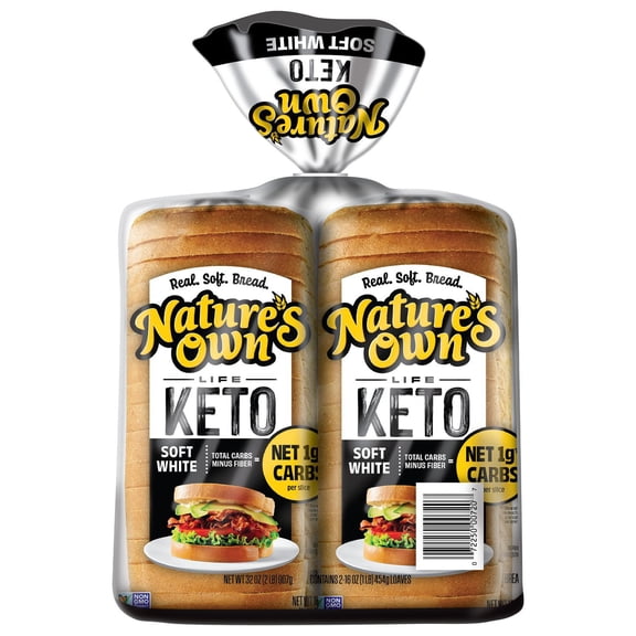 Nature's Own Keto Soft White Bread 16 oz., 2 pk.