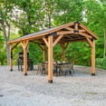 thumbnail image 4 of Backyard Discovery Norwood Cedar Gazebo with PowerPort, Choose Size, 4 of 15