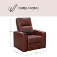 thumbnail image 4 of Travis Power Theater Recliner with Table, Assorted Colors, 4 of 9