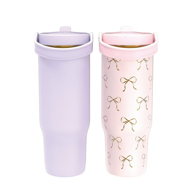 Zak Designs 30-oz. Stainless Steel Double Wall Sutton Flex Tumbler