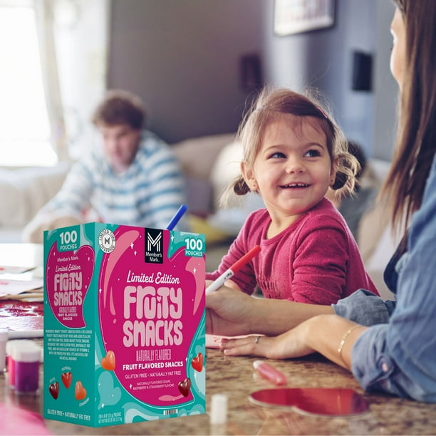 Member's Mark Valentine's Day Fruity Snacks 0.8 oz., 100 pk