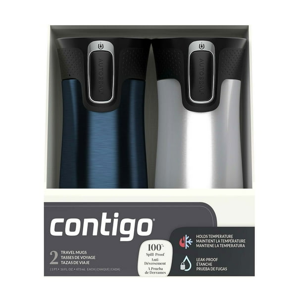 Contigo AUTOSEAL West Loop Vacuum-Insulated 16 oz. Stainless Steel Travel  Mug with Lid, 2 Pack - Samsclub.com