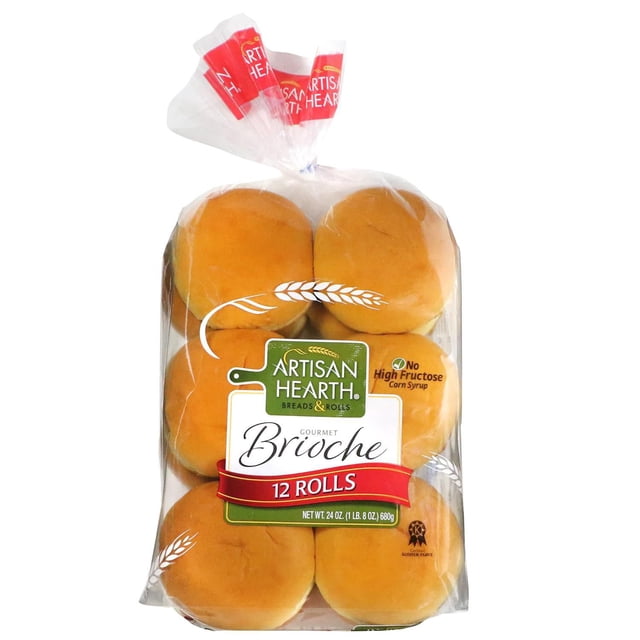 Artisan Hearth Brioche Buns, 12 ct.