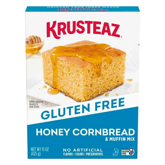 Krusteaz Gluten Free Honey Cornbread & Muffin Mix, 15 oz.