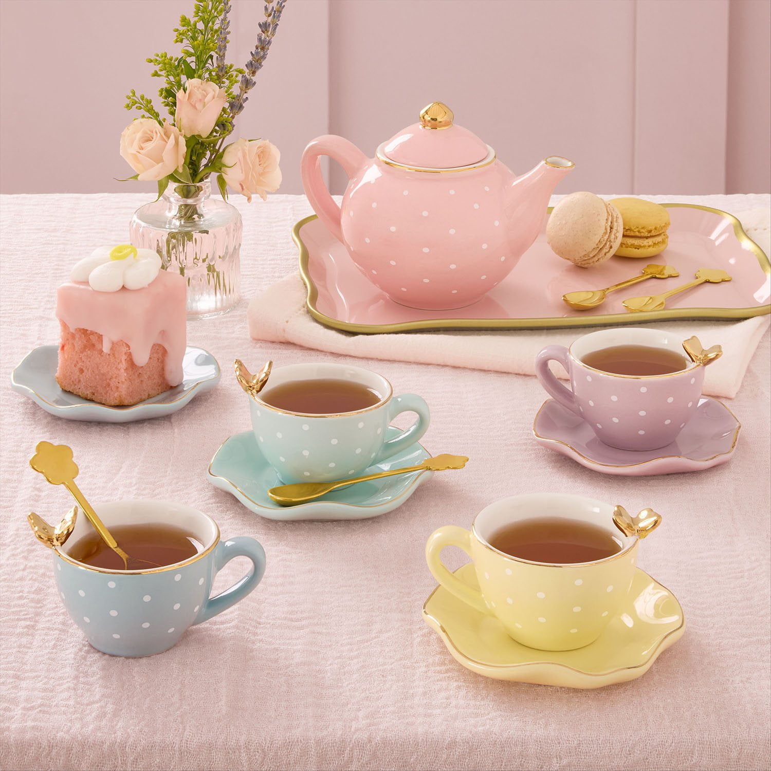 お値下げ　サミュエル Tea Party on y Night セット Member's Mark Butterfly Porcelain Tea Set, 15 pc. - Samsclub.com